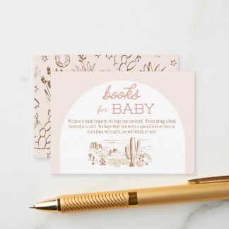 Oh Baby Cowgirl Books for Baby Enclosure Card