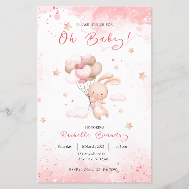 Oh baby cute animal rabbit (Front)