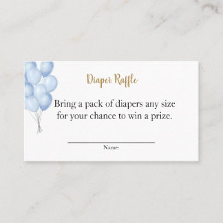 Oh Baby Diaper raffle Appointment Card