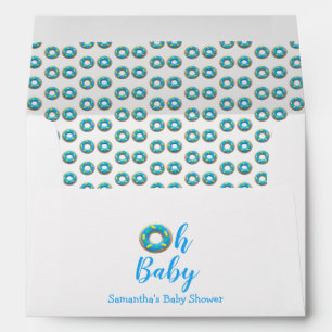 Oh Baby Doughnut Baby Shower Envelope