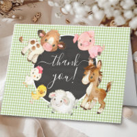 Oh Baby Farm Animaux Baby shower Merci