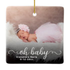 Oh Baby First Christmas Double Sided Photo