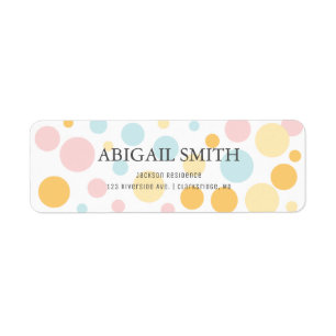 Oh Baby Fun Pois Baby shower Étiquette