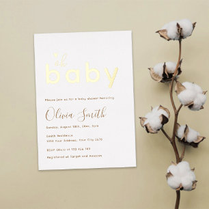 Oh Baby Gold Baby Shower