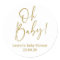 Oh Baby gold baby shower