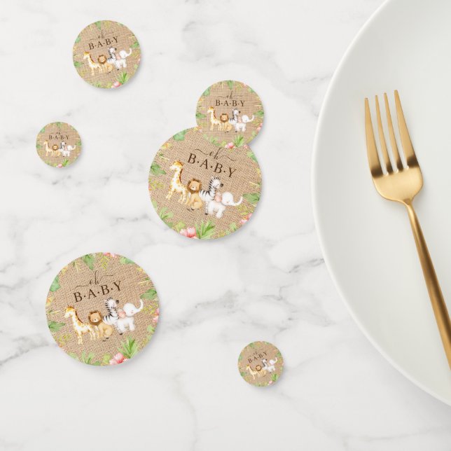 Oh Baby Jungle Baby Shower  Confetti (Group)