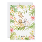 Oh Baby Jungle Baby shower Invitation