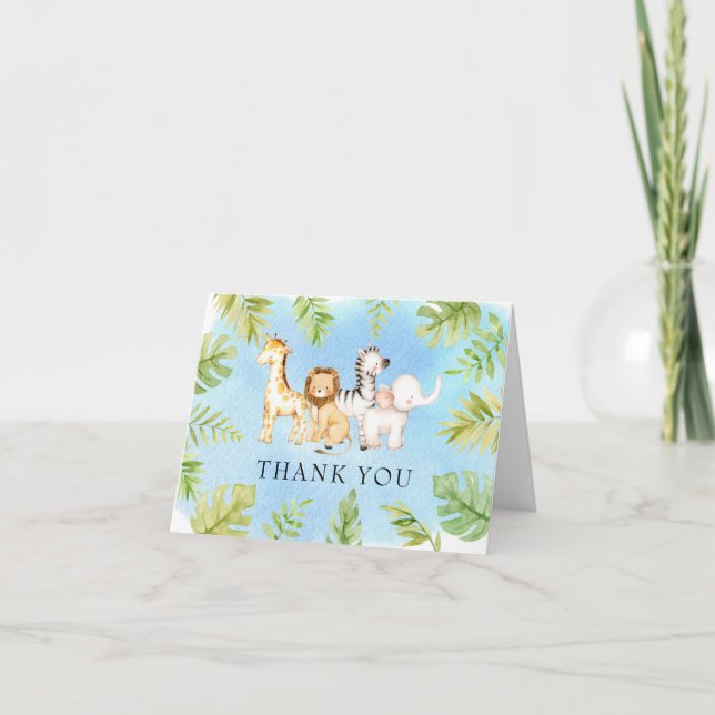 Oh Baby Jungle Baby shower Merci (Devant)