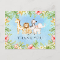 Oh Baby Jungle Baby Shower Thank You