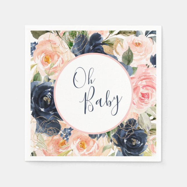 Oh Baby Napkins Gender Reveal Baby (Front)