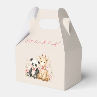 Oh Baby Panda and Giraffe Baby Shower Favor Box