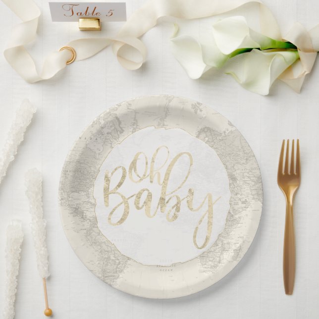 Oh Baby Paper Plates (Wedding)