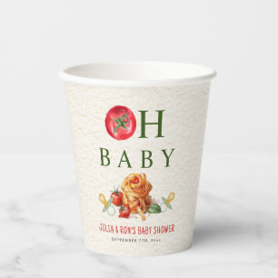 Oh Baby Pasta & Pacifiers Baby Shower Paper Cups