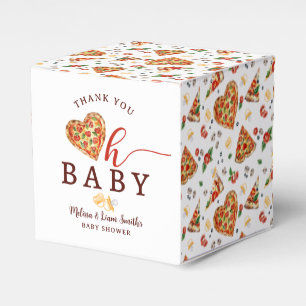 Oh Baby Pizza and Pacifiers Baby Shower Favour Box