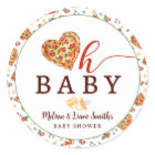 Oh Baby Pizza and Pacifiers Baby Shower Favour Sti