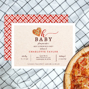 Oh Baby Pizza Baby Shower Invitation – Fun Food-Th