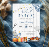Oh Baby-Q Baby Shower Boy Rustic BBQ