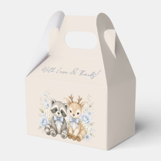 Oh Baby Raccoon and Deer Baby Shower Favor Box