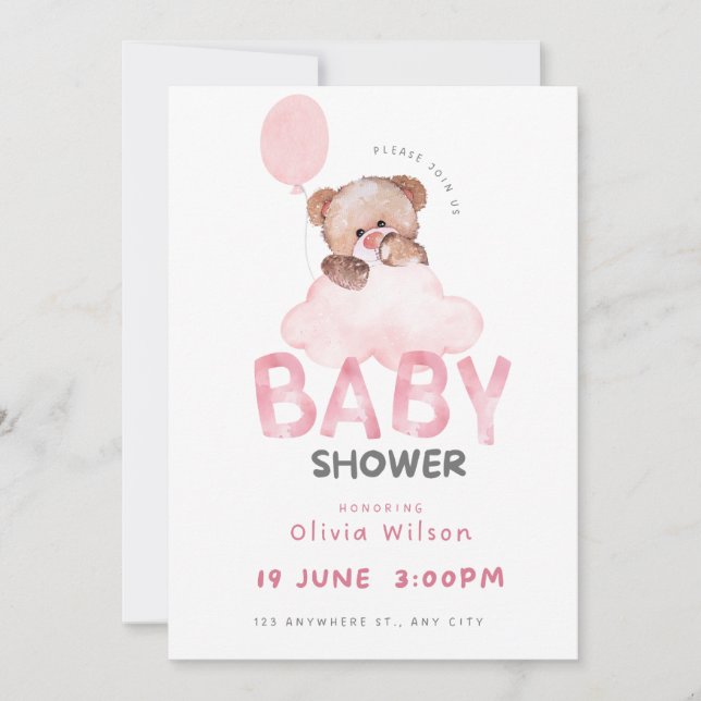 Oh Baby Shower Celebration Design Invitation (Front)