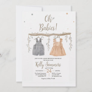 Oh Baby Shower Invitation