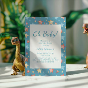 Oh Baby! Starry Sky Baby Shower - Boy Baby Shower  Invitation