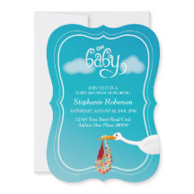 Oh Baby! Stork Baby Shower invitation