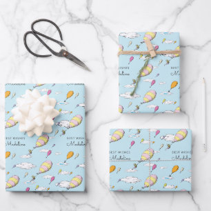 Oh, Baby, the Places You'll Go Baby Shower Wrapping Paper Sheet