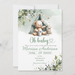 Oh Baby Whimsical Baby Shower Invitation