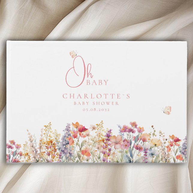 Oh Baby!  Wildflower Guest Book (Creator Uploaded)