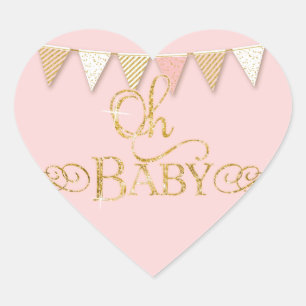 OH BÉBÉ ! Baby shower Favoriser Sticker Banner Pen