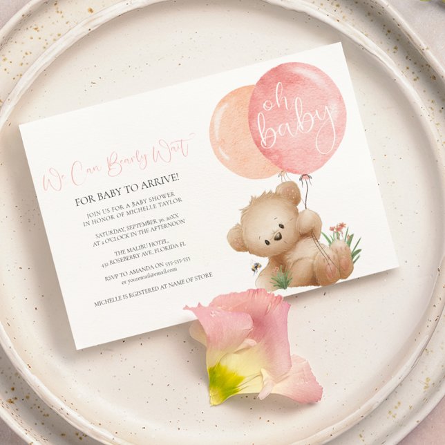 Oh Bébé ours & La Fête de Bébé Abeille Invitation (Créateur téléchargé)