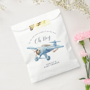Oh Boy! Adventure Awaits Aviator Boy Baby Shower Favour Bag