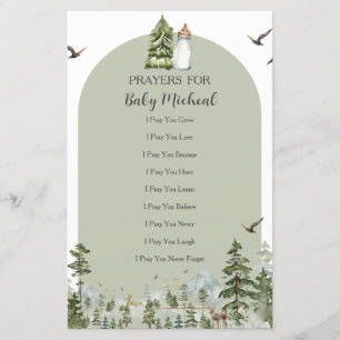 Oh Boy Adventure Pine Forest Prayers for Baby