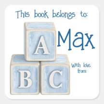 Oh Boy Baby Bring a Book Instead of Card Sticker