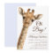 Oh Boy Baby Giraffe Baby Shower Invitation