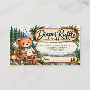 Oh Boy Baby Shower Adventure Woodland Mountain  Enclosure Card