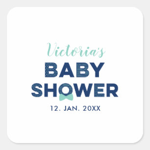 Oh Boy Baby Shower   Autocollant de remerciement p