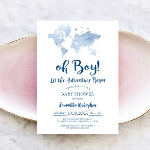 Oh Boy Baby Shower Invitation
