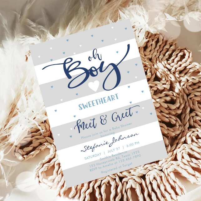 Oh Boy Baby Shower Invitation (Créateur téléchargé)