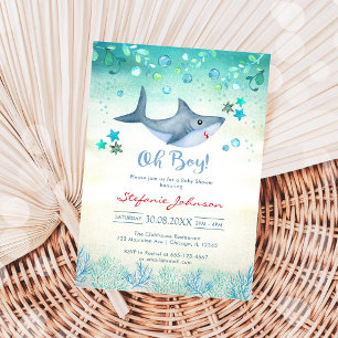 Oh Boy Baby Shower Invitation