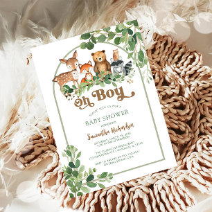 Oh Boy Baby Shower Invitation