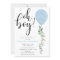 Oh Boy balloon greenery eucalyptus baby shower