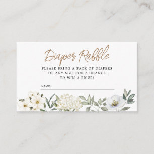 Oh Boy Blue Balloon Diaper Raffle Enclosure Card
