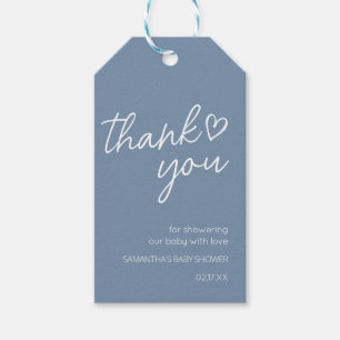 Oh Boy Boho Minimalist Baby Shower Favour Tags