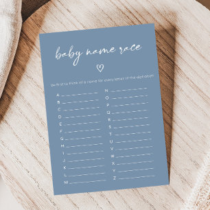 Oh Boy Boho Minimalist Baby Shower Name Race Game