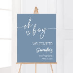 Oh Boy Boho Minimalist Baby Shower Welcome Poster<br><div class="desc">Make your event special with this Modern Blue Baby Shower with our cute and lovely printable Welcome Sign featuring adorable Boho Minimalist Baby Shower theme. Download, personalize, and create lasting memories with this perfect touch for your joyous celebration!
BS655</div>