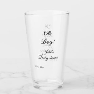 oh boy girl baby shower add name date year venue e glass