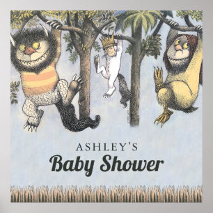 Oh Boy! Let the Wild Rumpus Start   Baby Shower Poster