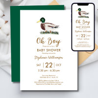 Oh Boy Mallard Duck Baby Shower 