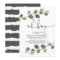Oh boy modern eucalyptus black white baby shower